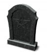 pentacle on gravestone