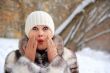 Beautiful woman in winter coat