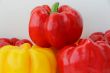 Red and yellow raw pepper
