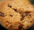 macro shot of a cookie