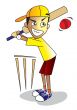 kid playing cricket
