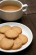 Cup of tea with biscuits