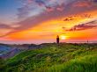 sunset at a lighthouse