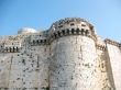 Wall and tower of the medieval crusaders fortress