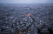 Paris shot from the Eiffel Tower pre dusk