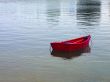 anchored rowboat