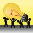 people holding idea bulb