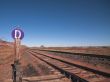 view of a railroad track