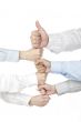 group of hand with fist bumping