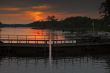 sunset at the locks