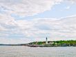 Lighthouse and Cloudy Sky 