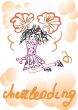 Cheerleading. Girl with pompoms.