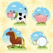 Funny farm animals.