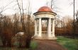 Gazebo in the autumn park 