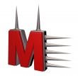 prickles letter m
