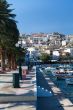 Promenade with palm trees in the town of Sitia