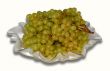Grapes on the white.