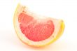 Fresh red grapefruit on white background