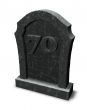 number seventy on gravestone