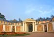 Classical fronton with columns and arch