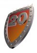 number on metal shield