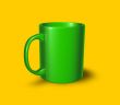 green mug