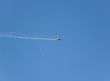 flying plane in the sky