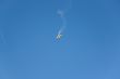 flying plane in the sky