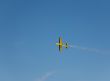flying plane in the sky