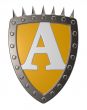 shield with letter A