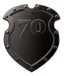 number on metal shield