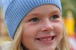 Beautiful girl with blond hair and blue eyes