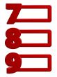 numbers with frames