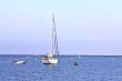Small boat in the sea