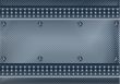 Dark metal plate