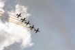 Italian aerobatic group in flight
