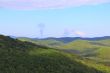 Summer landscape with Caucasus green mountains