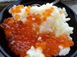 Rice with red caviar