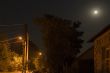 Night Landscape 3. The moon and the street lamps.