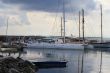 Boat and catamaran on the beach