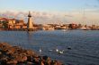 Embankment of the Black Sea on the island of Nessebar, Bulgaria