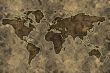 Parchment world map