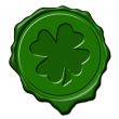 Shamrock green wax seal