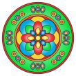 Colored mandala