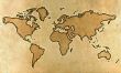 Parchment world map