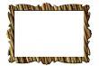 Straw mat portrait rectangular frame