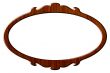 Wood portrait round frame