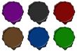 Colored wax empty seals