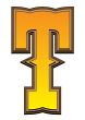 Western alphabet letter - T