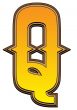 Western alphabet letter - Q